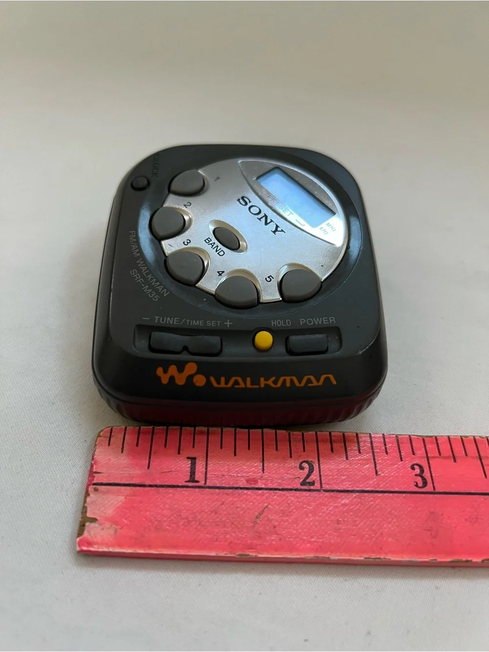 Sony SRF-M35 Black Walkman Portable Headphone Jack Radio AM/FM Stereo Receiver